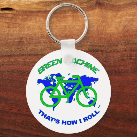 Groene machine sleutelhanger (Voorkant)