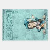  Groene Mad Hatter in Wonderland Inpakpapier Vel (Voorkant 2)