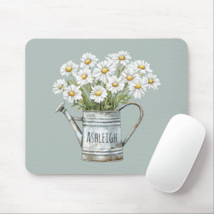 Groene Madeliefjes Bloemen Muismat
