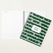 Groene madeliefjes op groen_ Floral Pattern Script Planner (Display)