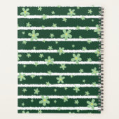 Groene madeliefjes op groen_ Floral Pattern Script Planner (Achterkant)
