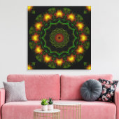 Groene Magic Wrapped Canvas Afdruk (Insitu (Woonkamer))