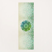 Groene magie mandala yoga mat (Voorkant)