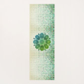 Groene magie mandala yoga mat (Achterkant)