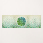 Groene magie mandala yoga mat (Voorkant (horizontaal))