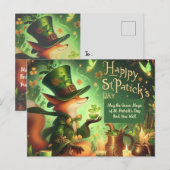 Groene magie van St. Patrick's Day Vind je goed Briefkaart (Voorkant / Achterkant)