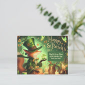 Groene magie van St. Patrick's Day Vind je goed Briefkaart (Staand voorkant)
