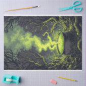 Groene Magische Drank Ketel Halloween Decoupage Tissuepapier (Craft)
