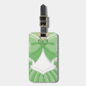Groene Magische Meisje  Bagagelabel (Voorkant verticaal)