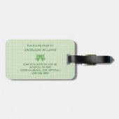 Groene Magische Meisje  Bagagelabel (Achterkant horizontaal)