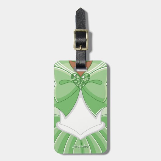 Groene Magische Meisje II Bagagelabel (Voorkant verticaal)