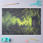 Groene Magische Potion Cauldron Halloween Decoupag Tissuepapier (Craft)