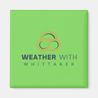 Groene magneet WX met wit