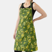 Groene Magnolia Bloemen gepersonaliseerd Schort (Insitu)