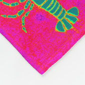 groene maïkreeft rode Thunder_Cove Fleece Deken (Hoek)