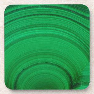 Groene malachiet Close-Up Bier Onderzetter