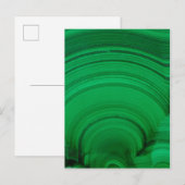 Groene Malachiet Close-Up Briefkaart (Voorkant / Achterkant)