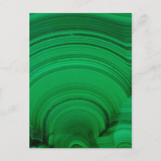 Groene Malachiet Close-Up Briefkaart (Voorkant)