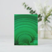 Groene Malachiet Close-Up Briefkaart (Staand voorkant)