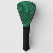 Groene malachiet edelsteen golfheadcover (Voorkant)