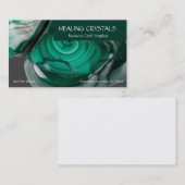 Groene Malachiet Minerale Healing Kristallen Visitekaartje (Voorkant / Achterkant)