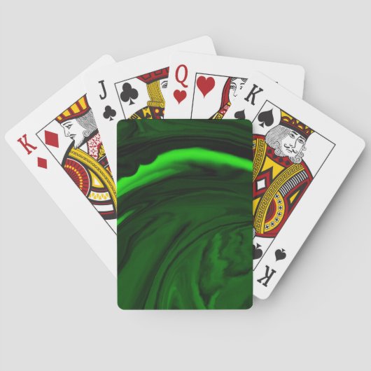 Groene malachietsteen van de textuur. pokerkaarten (Achterkant)