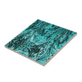 Groene malachietvloeistof Acrylkleurstof Tegeltje (Zijkant)