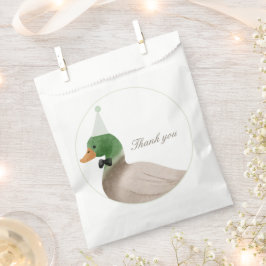 Groene Mallard Duck Favoriet Bag Bedankzakje