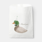 Groene Mallard Duck Favoriet Bag Bedankzakje (Voorkant)