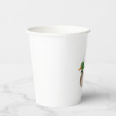 groene Mallard Duck Paper Cups Papieren Bekers (Rechts)