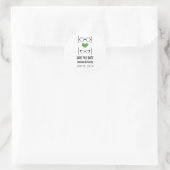 Groene Malle Bril Red de Datum Stickers (Tas)