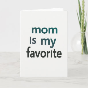 Groene Mama Is Mijn Favoriete Kaart