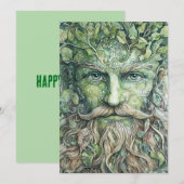 Groene Man Beltane Kaart (Voorkant / Achterkant)