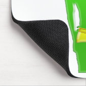 Groene man in gele onderbroek muismat (Hoek)