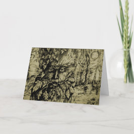 Groene Man sepia Kaart