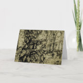 Groene Man sepia Kaart (Voorkant)