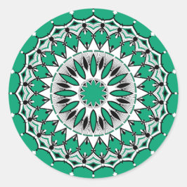 Groene Mandal (ontwerp 1) Stickers