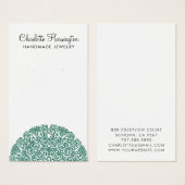 Groene Mandala met juwelier display Kaart (Voorkant /achterkant)