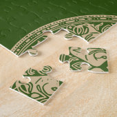 Groene Mandala Puzzel voor Mindful Ontspanning (Zijkant)