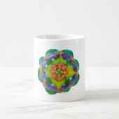 Groene Mandala Schildering Klassieke Witte Mok (Center)