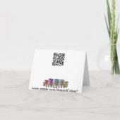 Groene mandala van de safari, notakaart kaart (Achterkant)