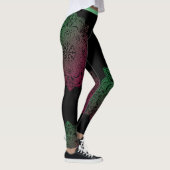 Groene Mandala Vloeiende Leggings (Rechts)