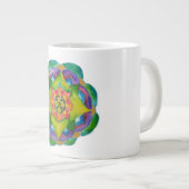 Groene Mandala Waterverf Schilting Bone China Mok (Voorkant rechts)