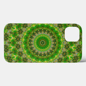 Groene Mandala Wiel Case-Mate iPhone Case (Achterkant (horizontaal))