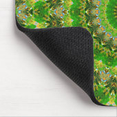 Groene Mandala Wiel Muismat (Hoek)
