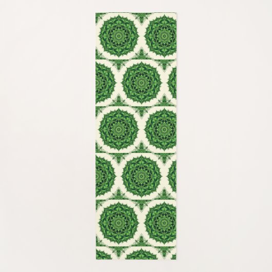 Groene Mandala Yogamat (Voorkant)