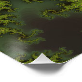 Groene Mandelbrot Fractal Perfect Poster (Hoek)