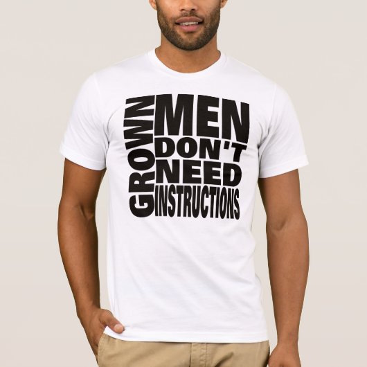 Groene Mannen hebben geen instructies nodig Shirt  (Voorkant)