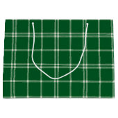Groene maretak plaid groot cadeauzakje (Voorkant)