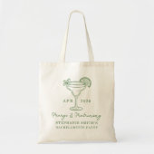 Groene Margs en Huwelijk Bachelorette Feest Tote Bag (Voorkant)